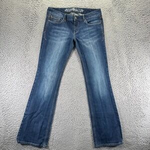 Express Stella Jeans Womens 31x33 Blue Cotton Denim Bootcut Low-Rise Workwear